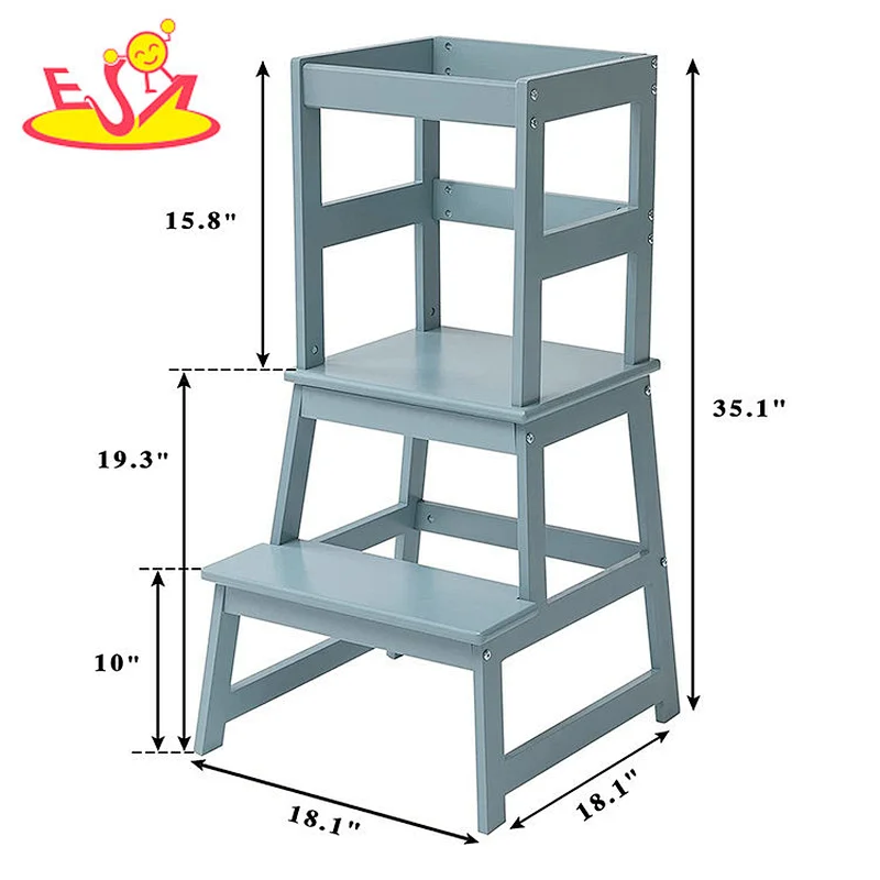 تصميم جديد معكرون لعبة مطبخ خشبية لطيفة للأطفال W10C582